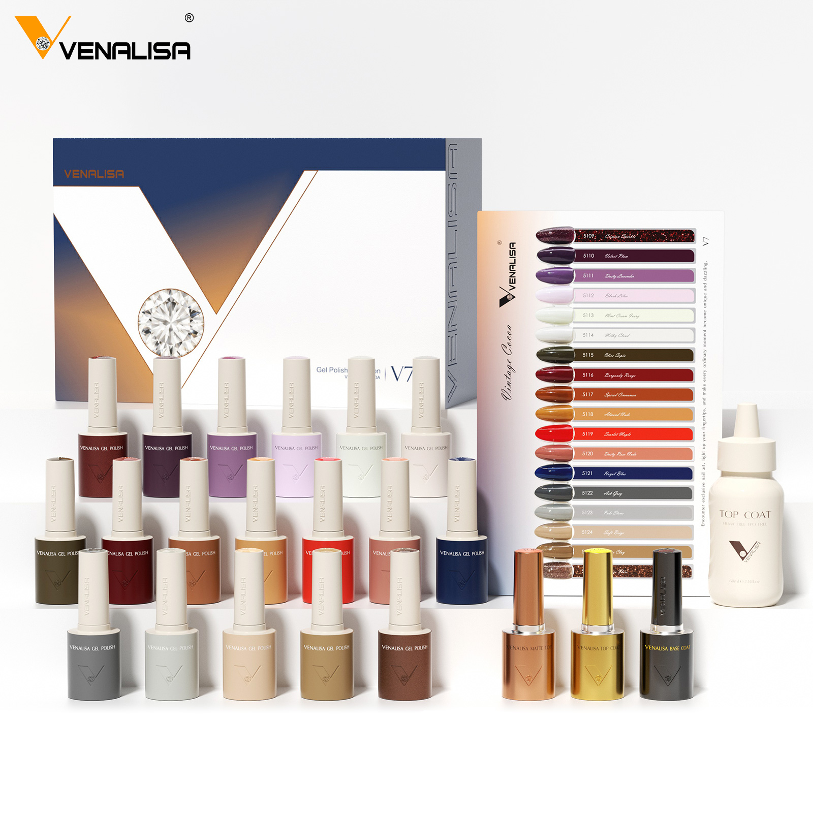 Vintage Collectible Bottles - VENALISA V7 Esmalte em Gel 18