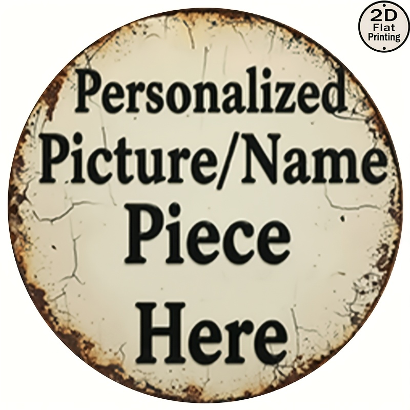 Placa de Metal Redonda Retrô P - Vintage Collectible Plates avaliação e preço