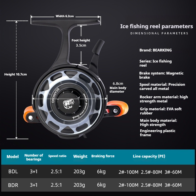 Carretel de pesca no gelo de i - Developing Tank Reel avaliação e preço